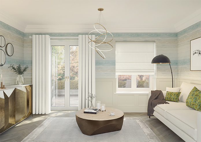 Galactica, Bone White - Roman Blind - Image 8
